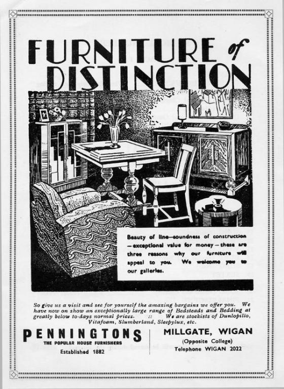 Penningtons Furniture, Millgate, 1956.