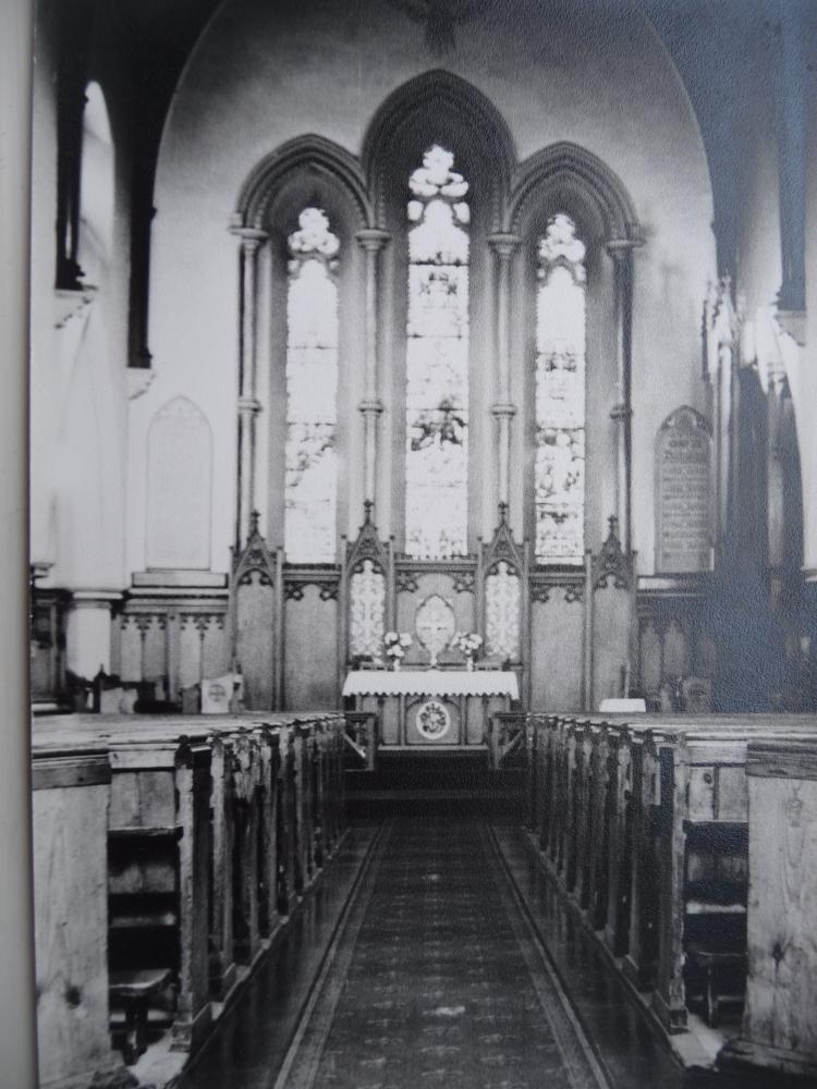 Thomas' Church, interior,  late 1950s