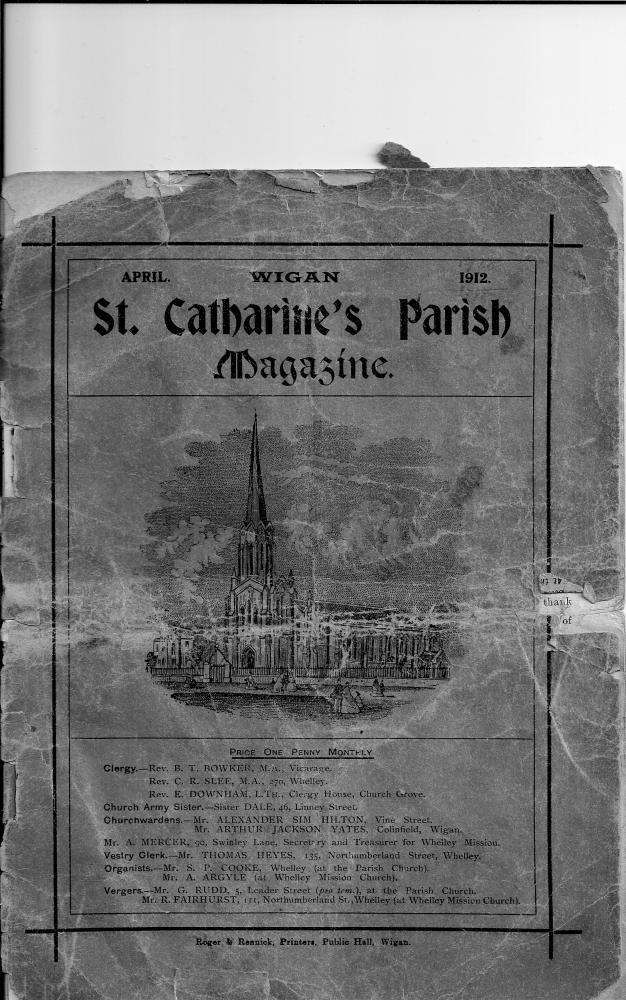 St Catharine's Church Parish Magazine April 1912