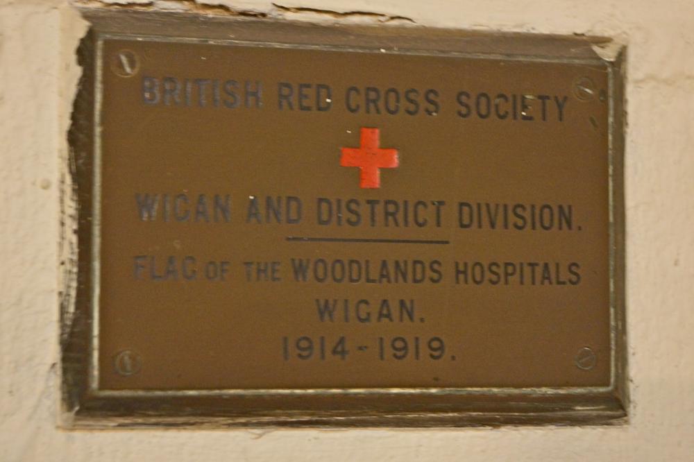 Red Cross Hospital Plaque in Wigan Parish Church