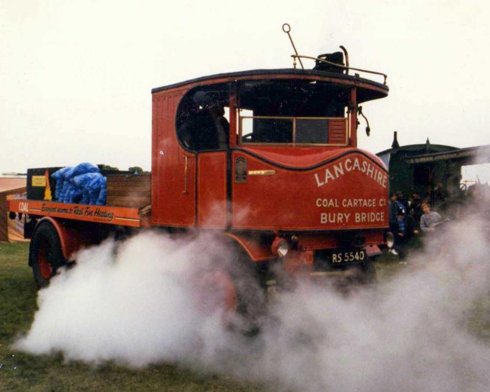 Old steam vehicle