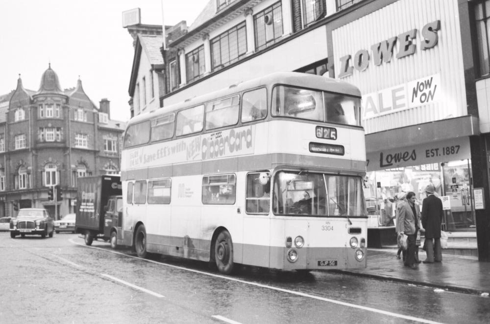 Wigan Bus in the Market Place