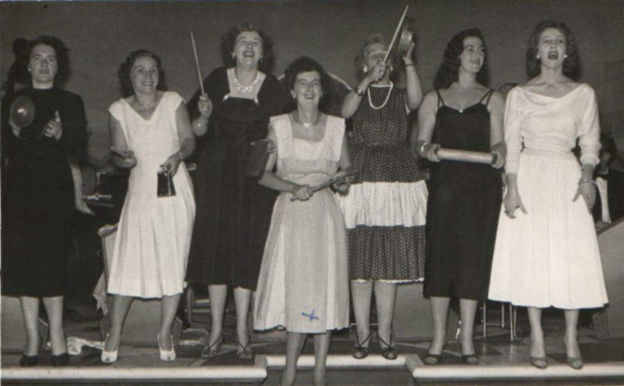 Roby Mill Girl's Band, 1950s.