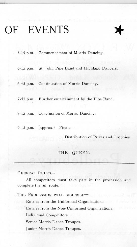 St Catharine's Church Grand Carnival Saturday 21st August 1954 ProgrammeE
