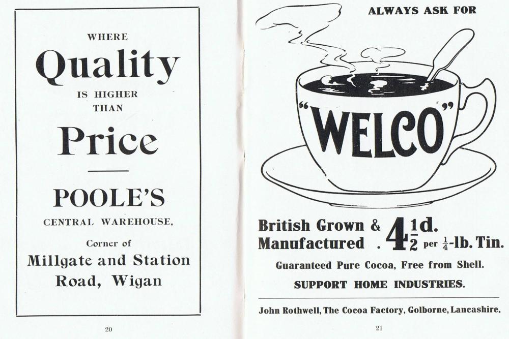 Pooles & Welco Cocoa 1914