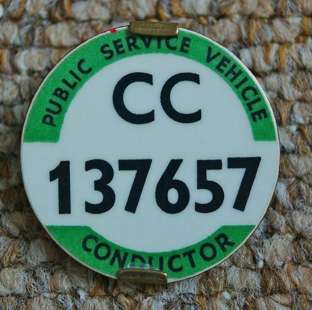 Conductor's PSV badge