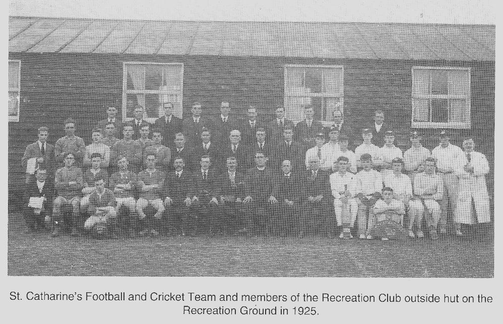 St Catharine's Football and Cricket Teams and Members of the Recreation Club 1925