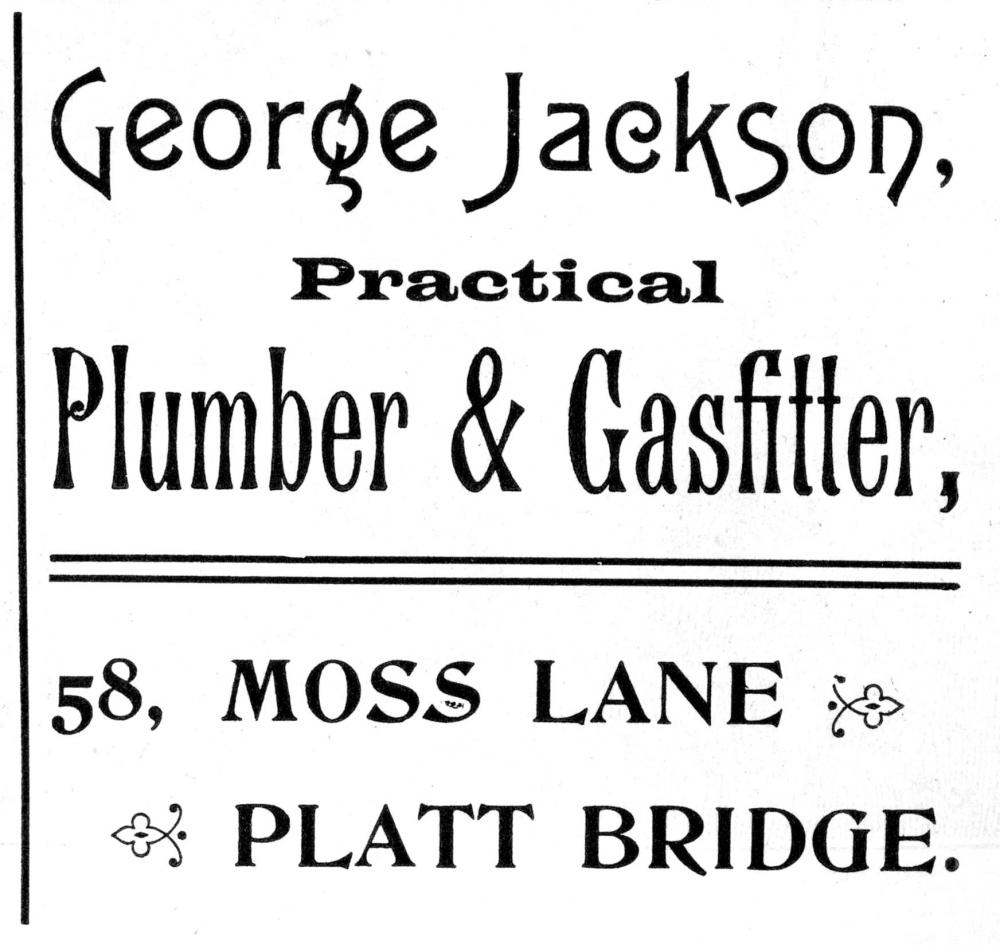 Advert , St Nathaniel's Platt Bridge 1904 magazine - December