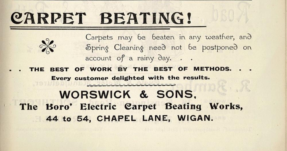 WORSWICK AND SONS  ADVERT 1903.