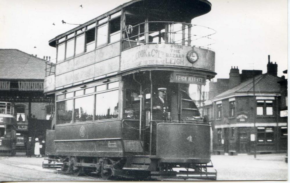 South Lancs Tram heading for Leigh Market