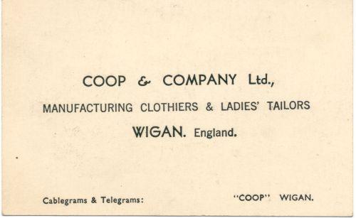 Coop's (reverse of card).