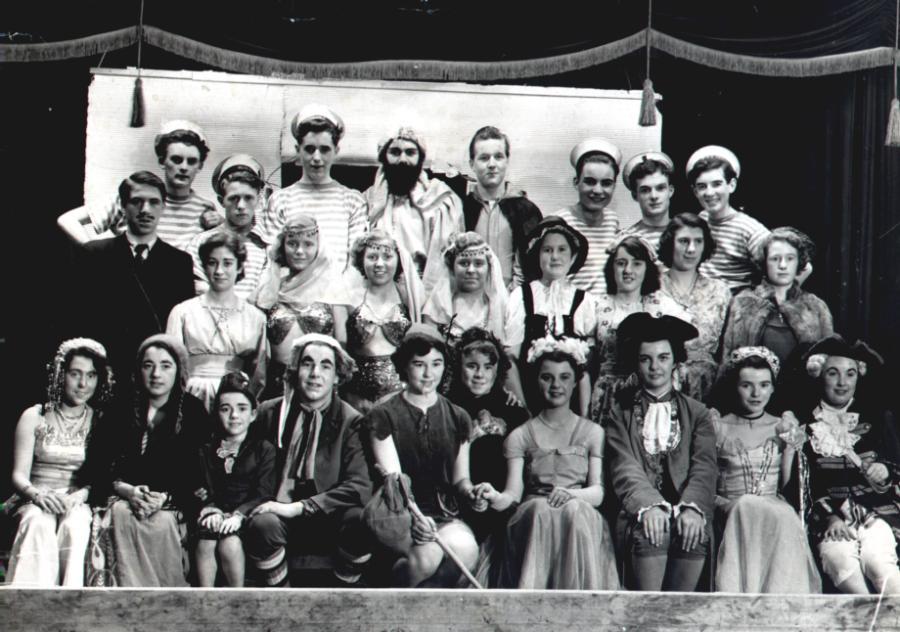Sacred Heart Youth Club pantomime, c1952.