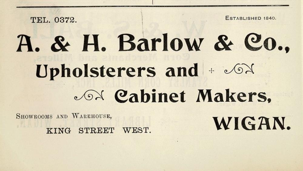   A.H. BARLOW Advert 1903