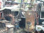 Steam boiler and saw (94K)