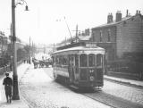 A tram climbing Spring Bank, Pemberton.