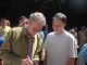 Sir Ian McKellen in Mesnes Park, Wigan. (42K)