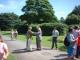 Sir Ian McKellen in Mesnes Park, Wigan. (72K)