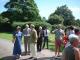 Sir Ian McKellen in Mesnes Park, Wigan. (56K)