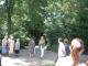 Sir Ian McKellen in Mesnes Park, Wigan. (88K)