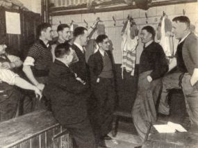 A Talk on Tactics in the Chainging Room - Click for larger picture