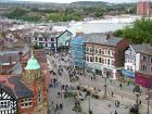 View from the top of Wigan Parish Church tower, October 2008 View from the top of Wigan Parish Church tower, October 2008