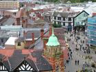 View from the top of Wigan Parish Church tower, October 2008 View from the top of Wigan Parish Church tower, October 2008