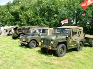 Military vehicles at Heaton Bridge
