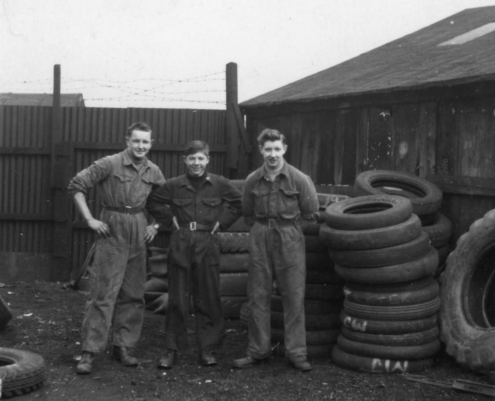 Western Tyre tyre fitters late 1950's or early 60's