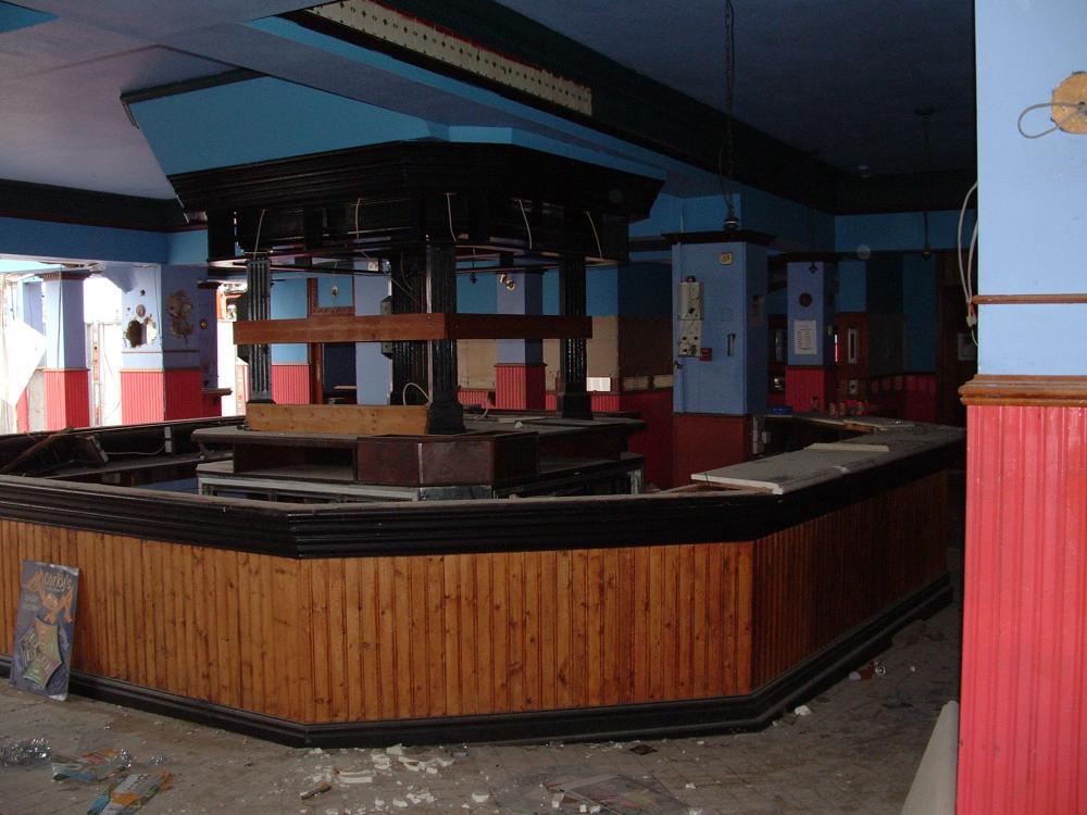 old ship pub interior before demolition.