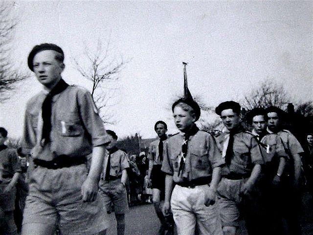 Thomas Linacre Boy Scouts. St. Georges Day, c1954.