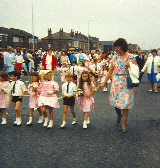 St Pauls Goose Green walking day c1985.