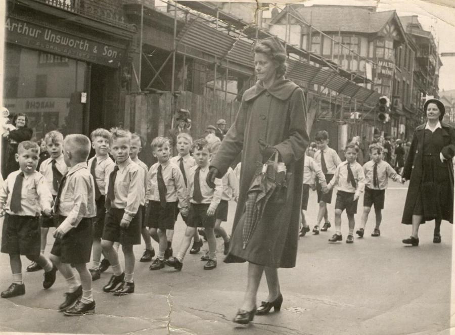 St Mary's walking day, Standishgate, late 1950s.
