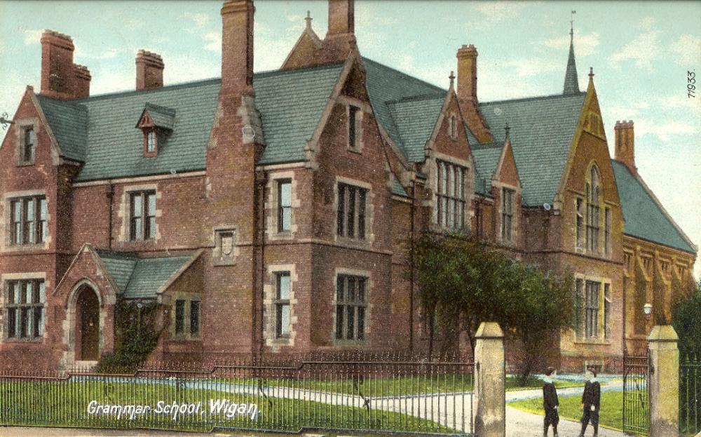 Old Wigan Grammar School, early 20thc.