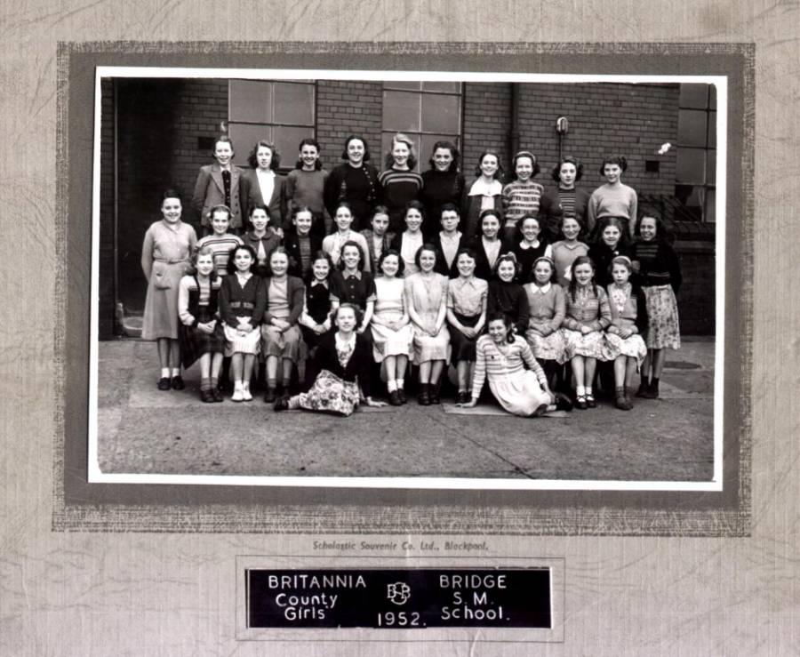 Britannia Bridge Secondary Modern School for Girls, 1952.