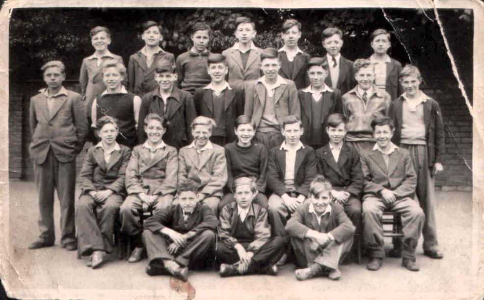 Pupils at Highfield Secondary School, 1950.