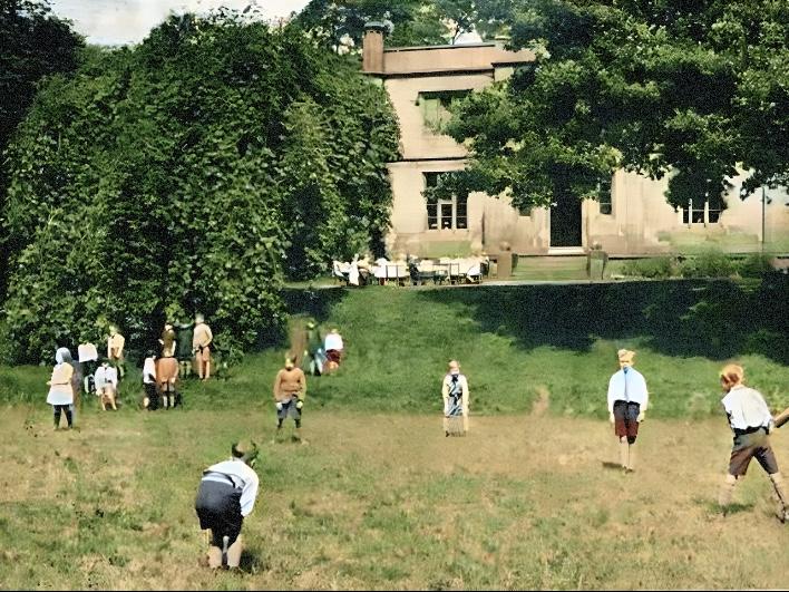 Woodfield School (original b/w colourised)