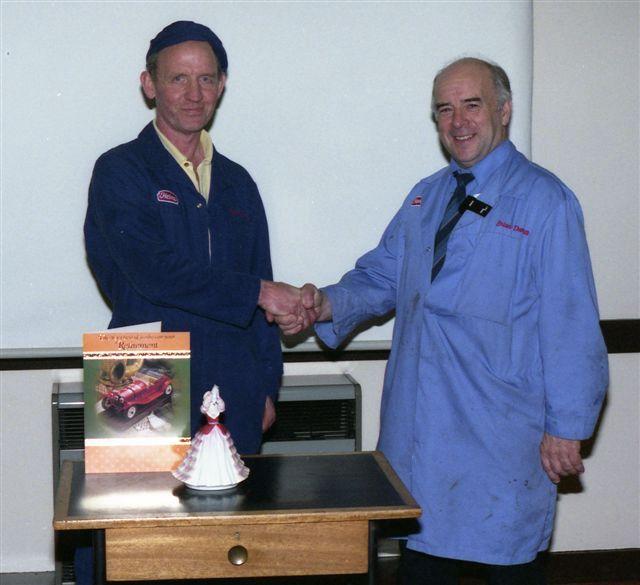 Heinz retirement photo, 1991.