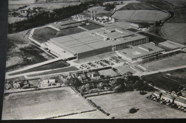 Ariel view of Kitt Green Factory