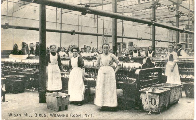 Wigan Mill Girls, Weaving Room No.1.