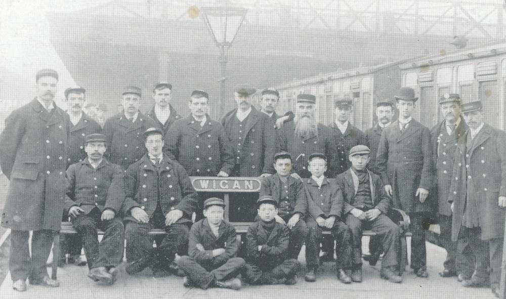 Wigan North West Station Staff 1900's
