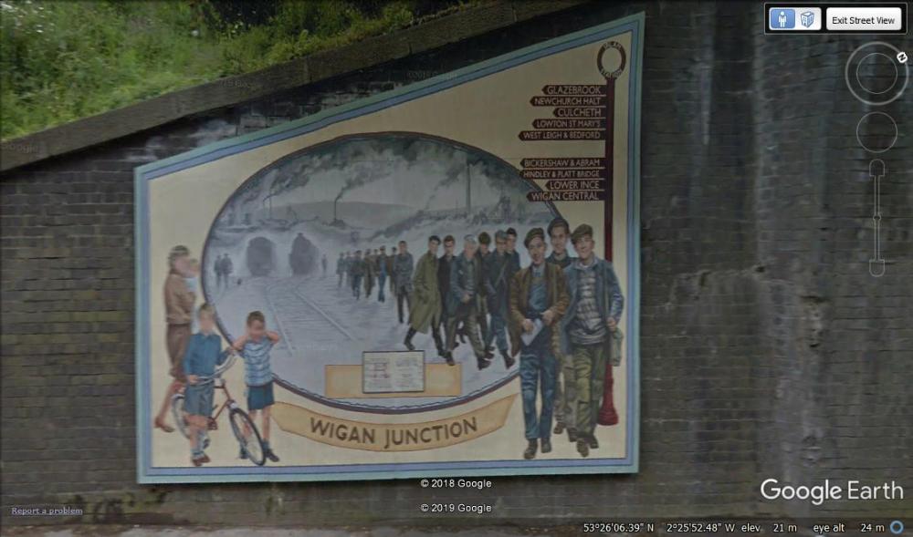 Painting at Irlam Station