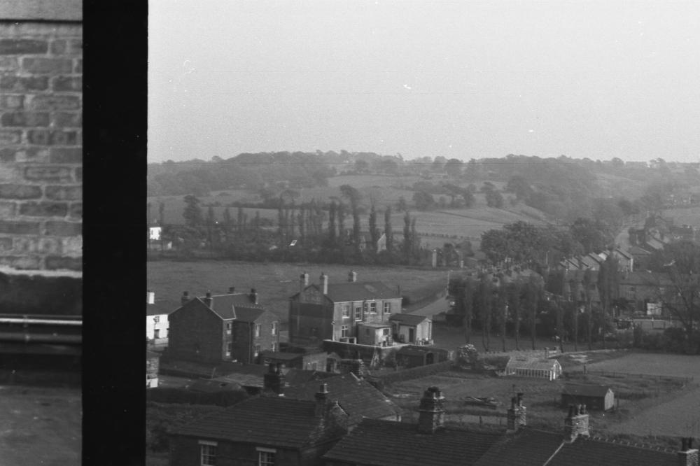 Picture out of the Lino works window,  over Appleybridge