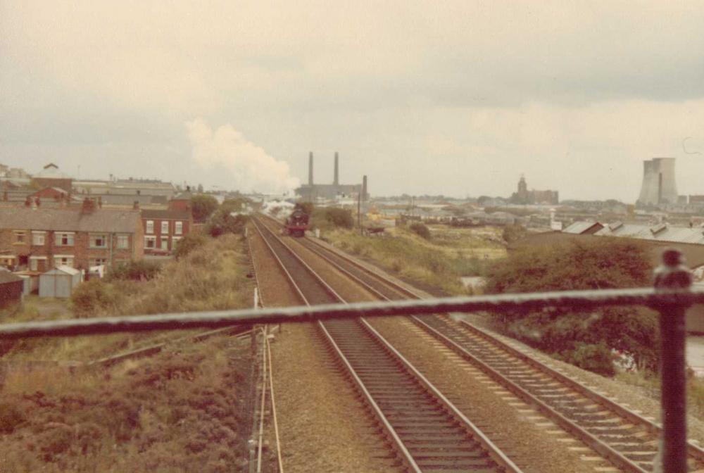 Jinty on the down bound for rainhill 1980