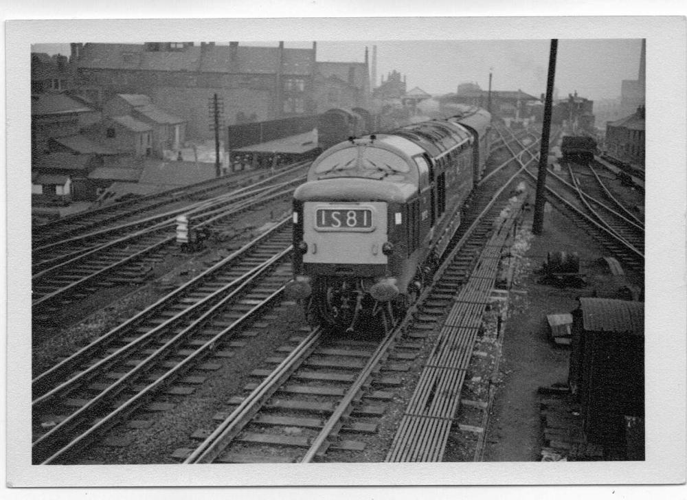 Train hauled by a Deltic Type Locomotive 1960