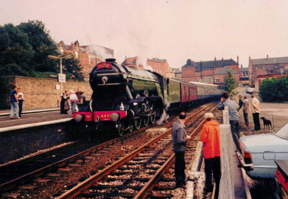 Flying Scotsman At  Wigan Wallgate (early 1980s)