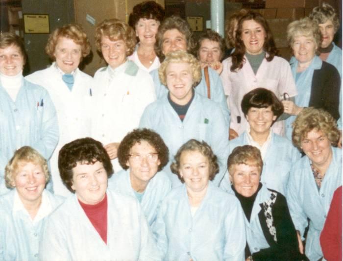 Staff at GUS, Rylands Mill, c1973.
