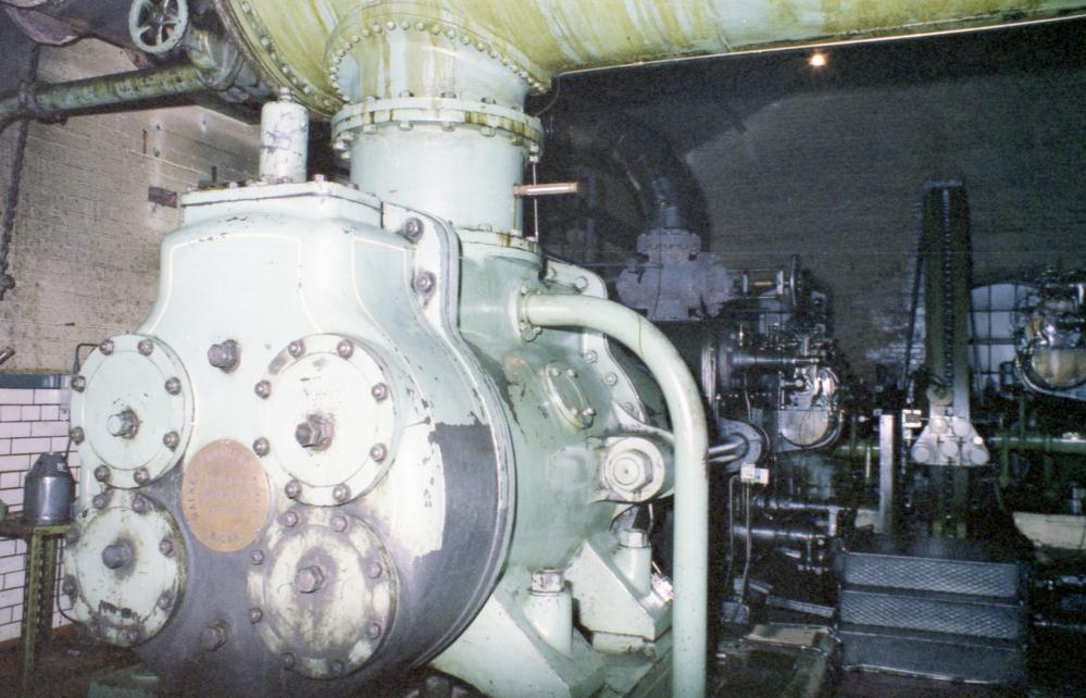 Walkers 10,000 cfm compressor at Sutton Manor Colliery 1980