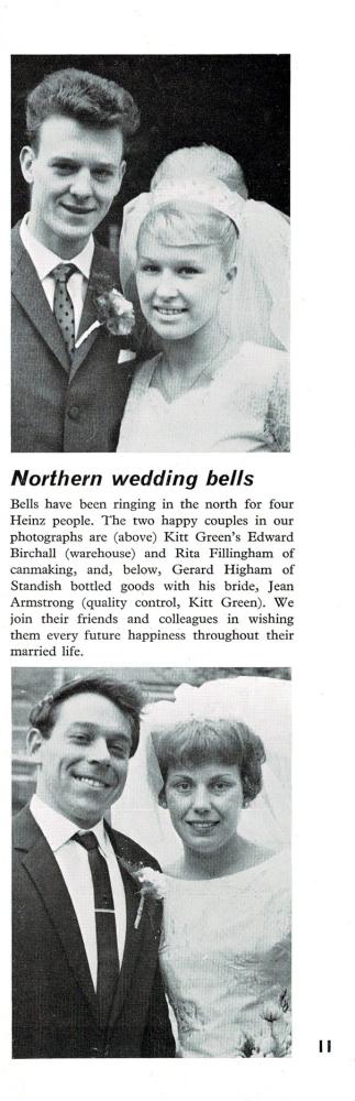 H.J. HEINZ 57 NEWS. MAGAZINE JUNE 1964 WEDDINGS