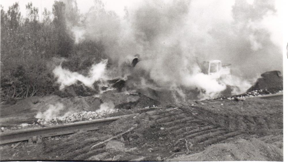 Bank Fire on Bickershaw Branch