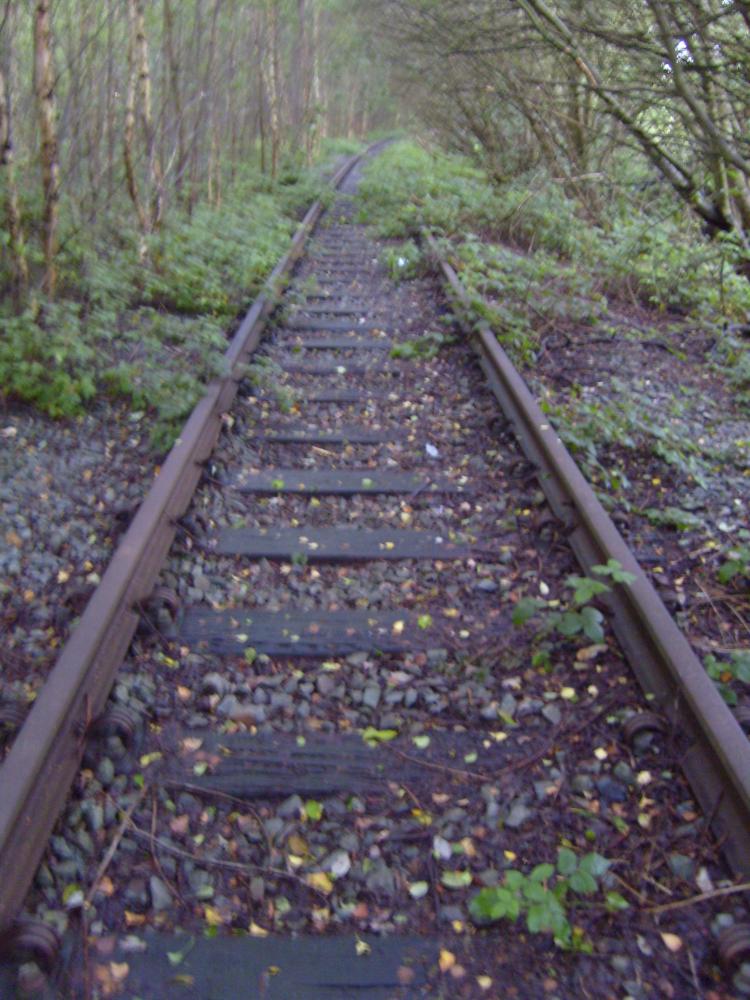 Disused Bickershaw Colliery Line At  Platt Bridge in 2006